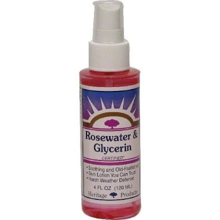 slide 1 of 1, Heritage Store Rosewater & Glycerin Spray, 4 fl oz
