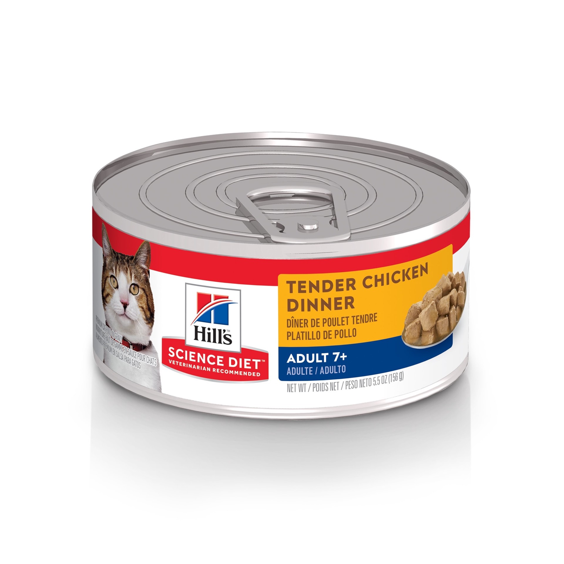 slide 1 of 1, Hill's Science Diet Tender Chicken Dinner Senior Adult Canned Cat Food, 5.5 oz