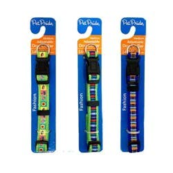 Pet Pride Adjustable Reflective Black Dog Collar (Small)