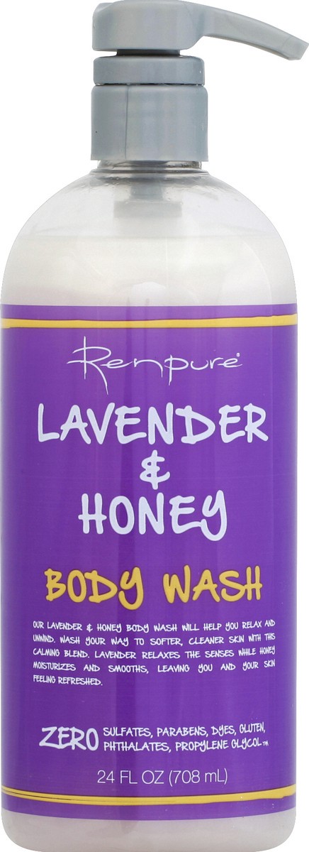 slide 6 of 7, Renpure Body Wash, Lavender & Honey, 24 oz