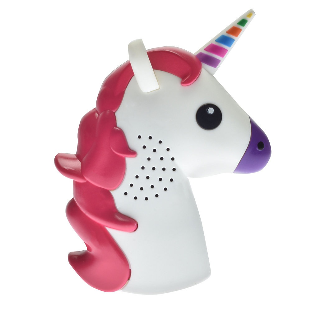 slide 1 of 1, Digital Energy Unicorn Emoji Bluetooth Speaker, White, Dbs1-1020, 1 ct