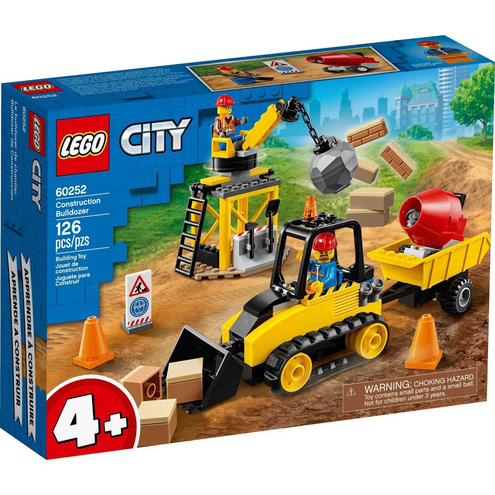 slide 4 of 7, LEGO City Construction Bulldozer Building Set 60252, 1 ct