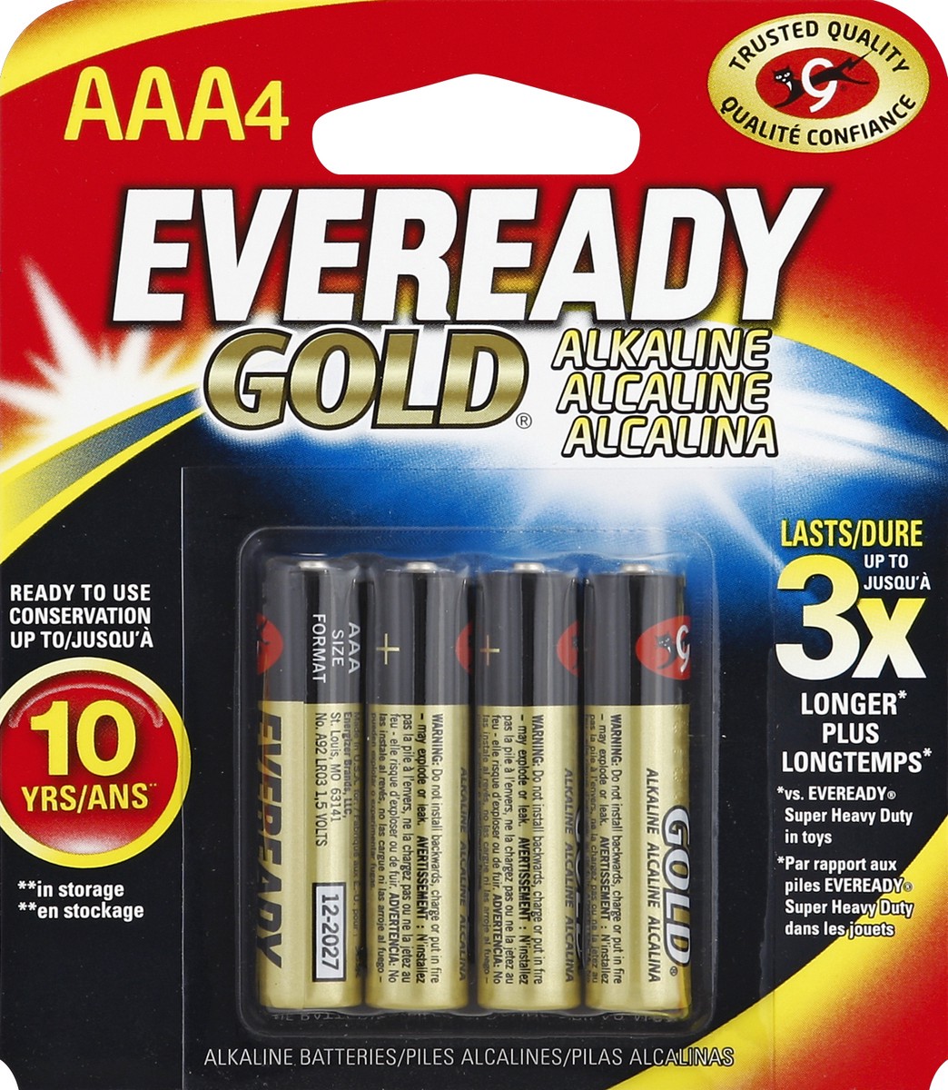 slide 2 of 2, Eveready Batteries 4 ea, 4 ct