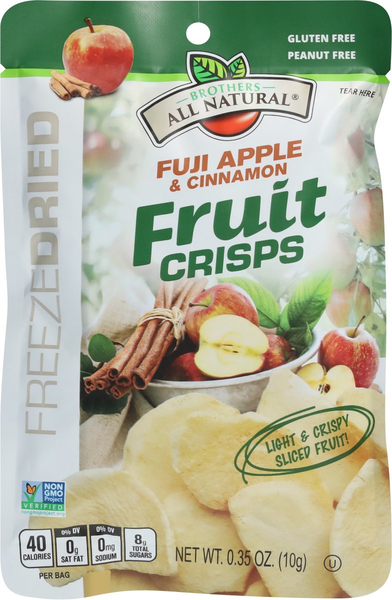 slide 5 of 9, Brothers All Natural Freeze Dried Fuji Apple & Cinnamon Fruit Crisps 0.35 oz, 0.35 oz