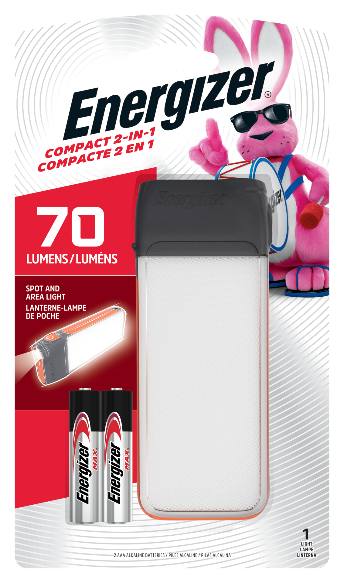 slide 1 of 6, Energizer 2 in 1 LED Fusion Compact Flashlight, 1 ct