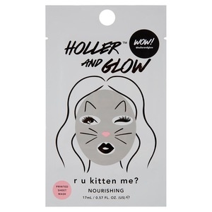 slide 1 of 1, Holler And Glow R U Kitten Me Nourishing Sheet Mask, 0.57 oz