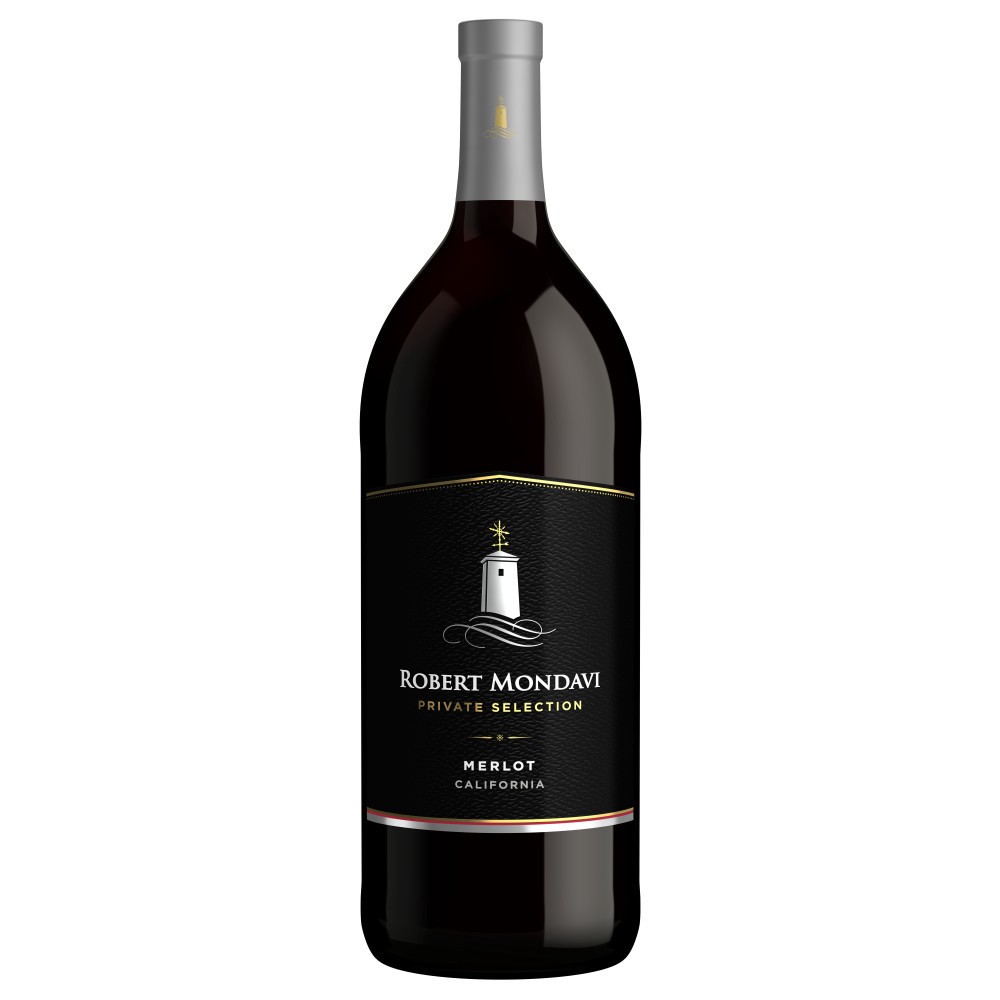 slide 1 of 7, Robert Mondavi Private Selection Merlot Red Wine, 1.5 L Bottle, 50.72 fl oz