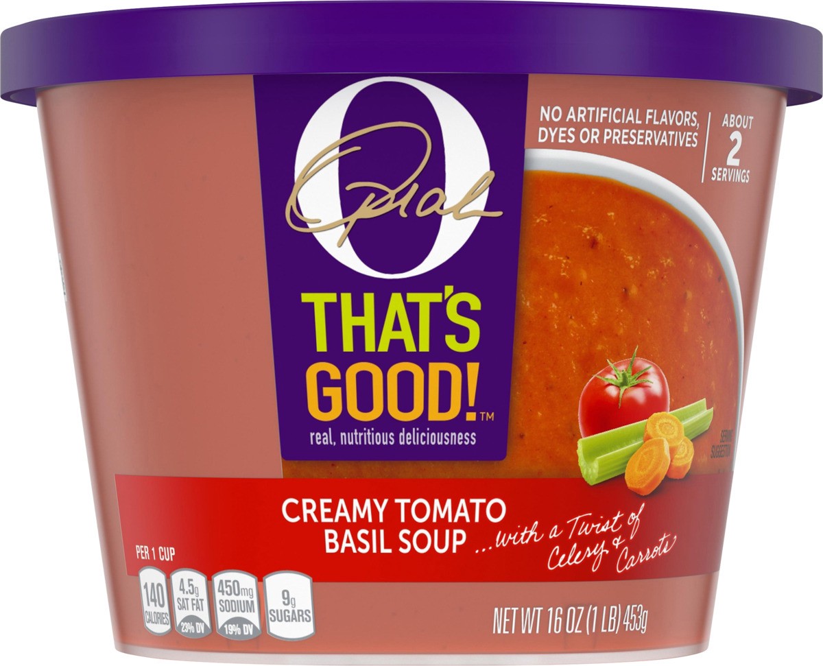 slide 8 of 9, O, That's Good! O Thats Good Creamy Tomato Basil Soup, 16 oz