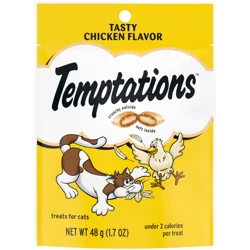 Temptations Classic Tasty Chicken Cat Treats, 1oz Pouch