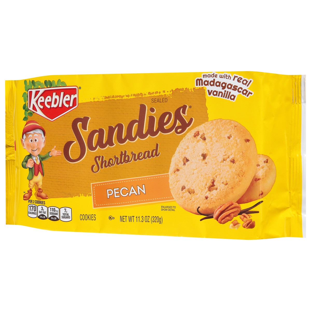 slide 3 of 14, Keebler Sandies Shortbread Pecan Cookies 11.3 oz, 11.3 oz