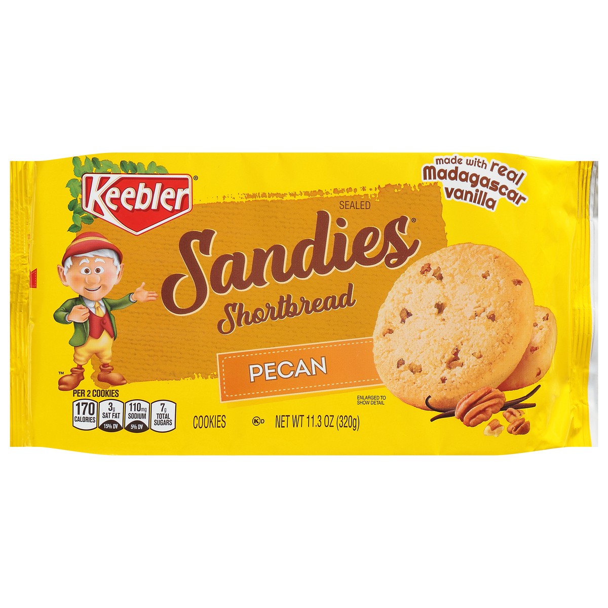 slide 1 of 14, Keebler Sandies Shortbread Pecan Cookies 11.3 oz, 11.3 oz