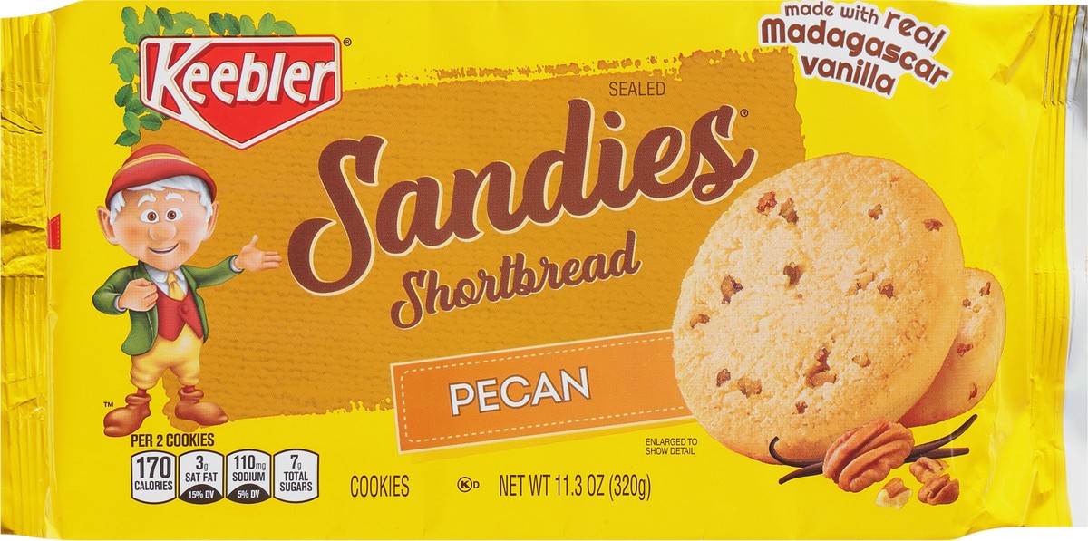 slide 1 of 14, Keebler Sandies Shortbread Pecan Cookies 11.3 oz, 11.3 oz