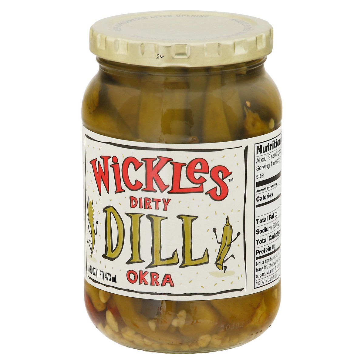 slide 4 of 9, Wickles Dirty Dill Okra 16 fl oz, 16 fl oz