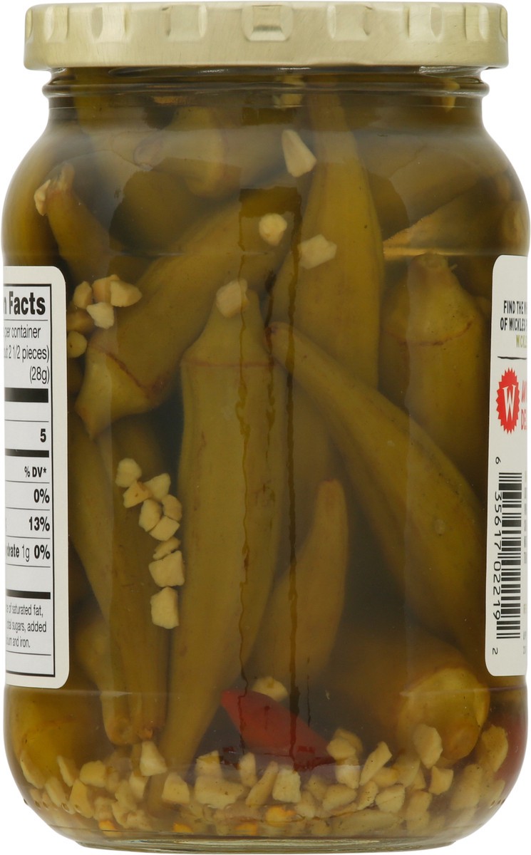 slide 6 of 9, Wickles Dirty Dill Okra 16 fl oz, 16 fl oz