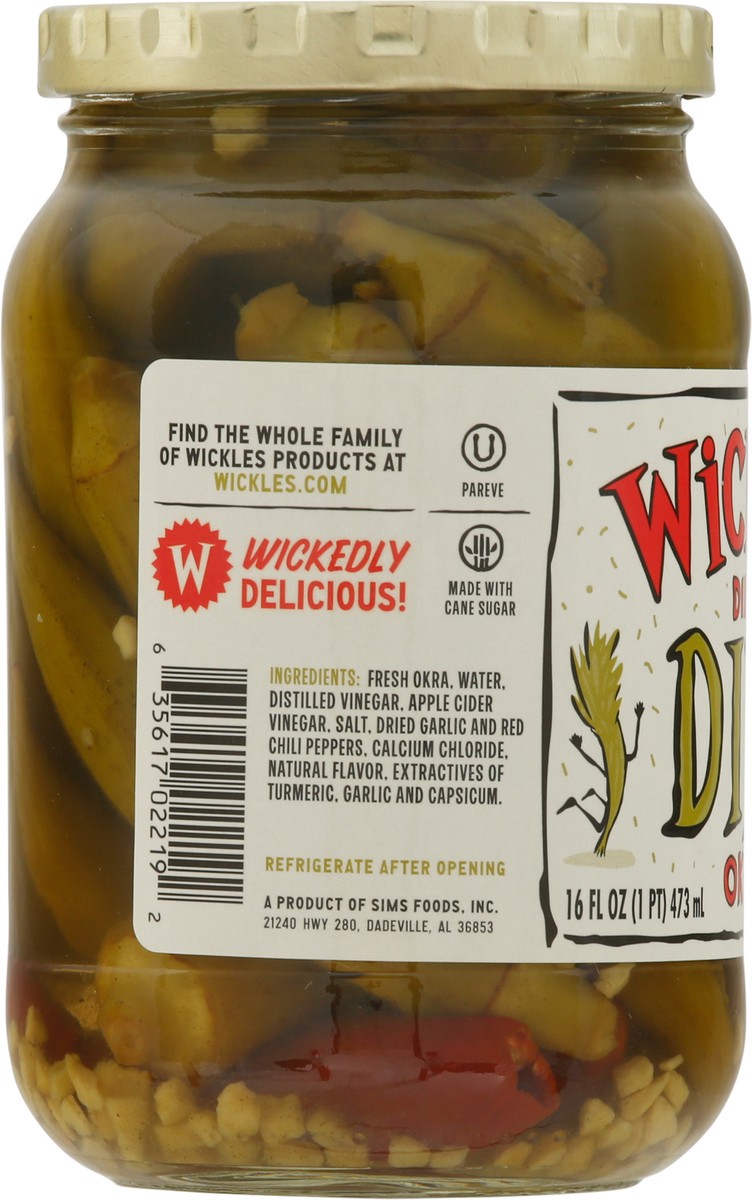 slide 2 of 9, Wickles Dirty Dill Okra 16 fl oz, 16 fl oz