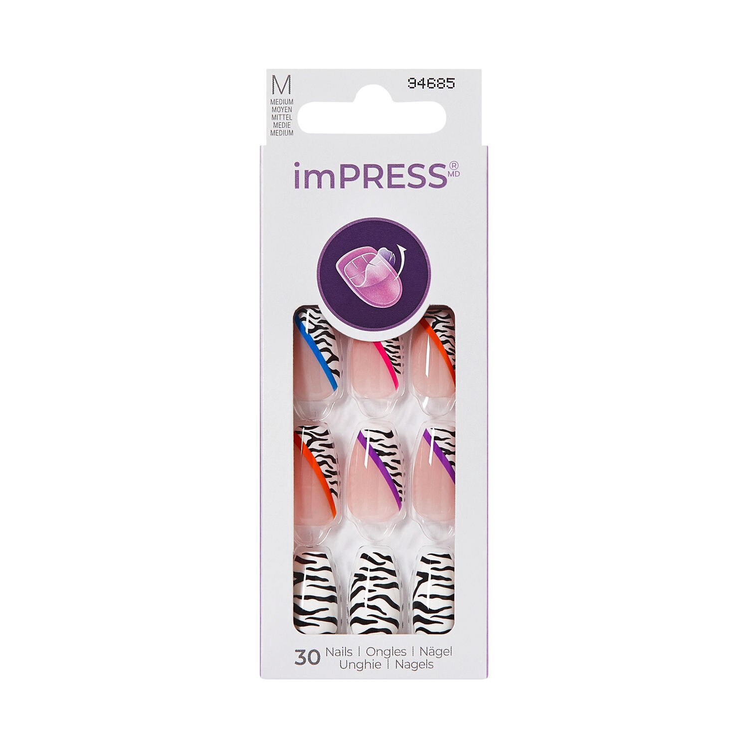 slide 1 of 1, KISS NAIL Kiss Impress Nails, Thriving, 1 ct