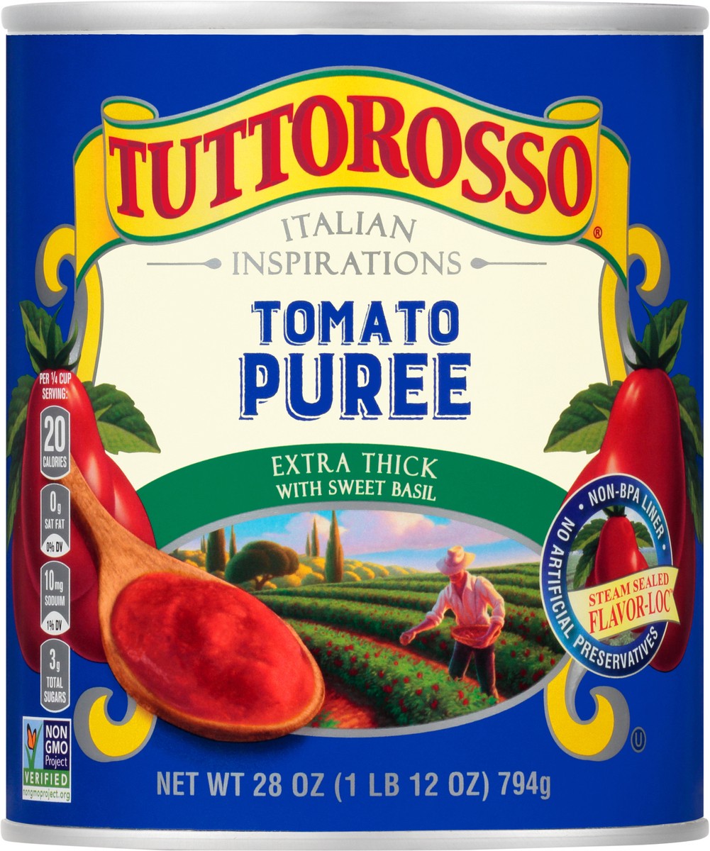 slide 8 of 11, Tuttorosso Extra Thick Tomato Puree 28 oz. Can, 28 oz