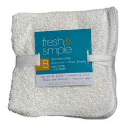Fresh & Simple 11" x 11" Utility Cloth - White