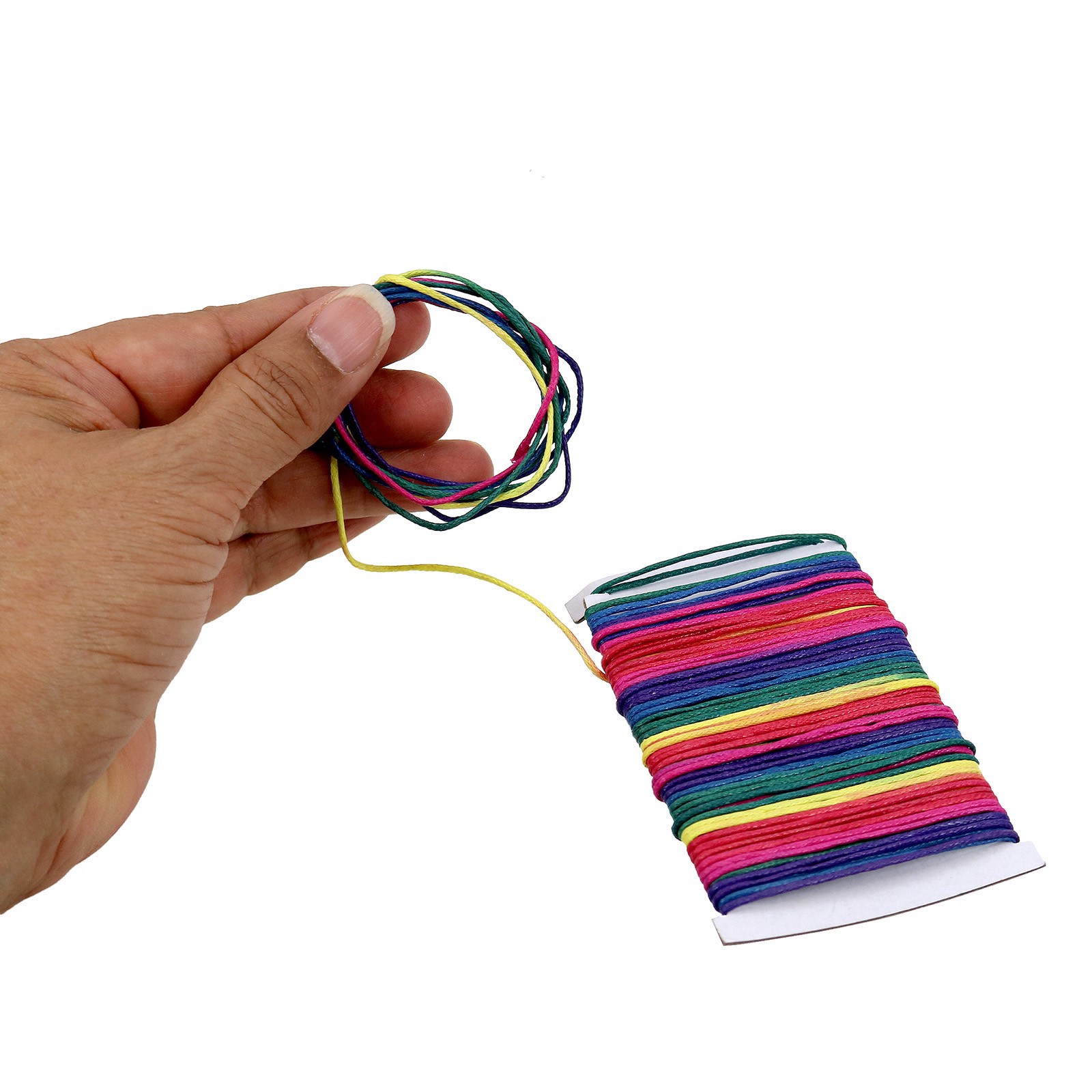 slide 2 of 3, Rainbow Tie-Dye Cotton Cord By Creatology, 12.5 yd