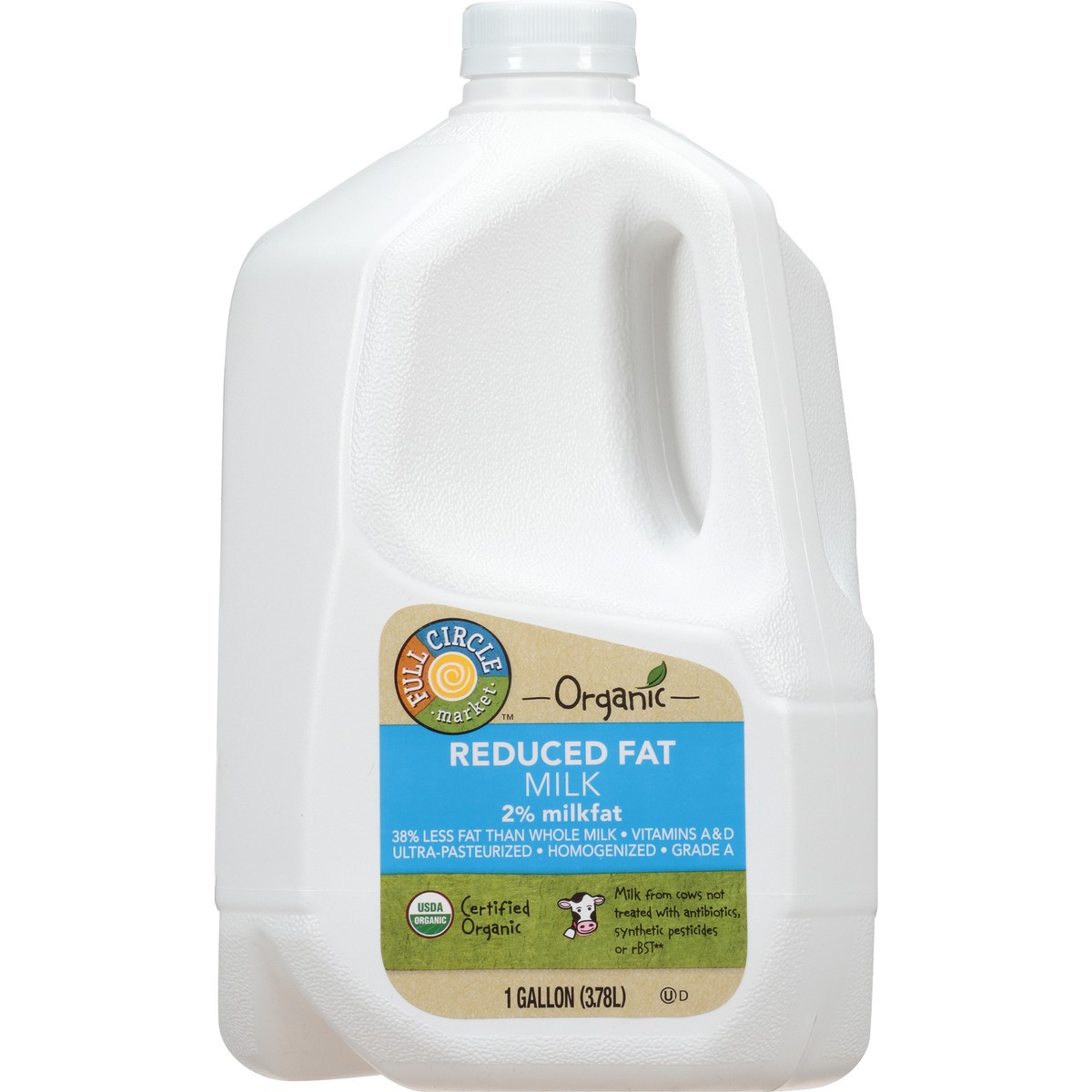 slide 14 of 14, Full Circle Milk Organic Reduced Fat2Pct Uht, 128 oz