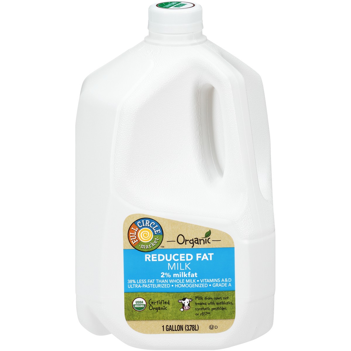 slide 1 of 14, Full Circle Milk Organic Reduced Fat2Pct Uht, 128 oz