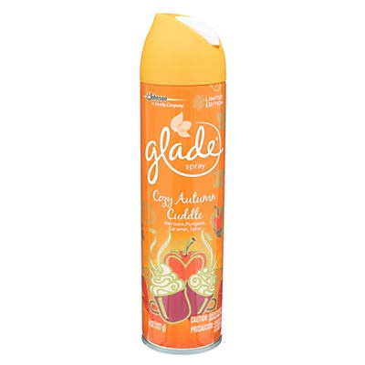 slide 1 of 1, Glade Room Spray Air Freshener, Cozy Autumn Cuddle, 8 oz