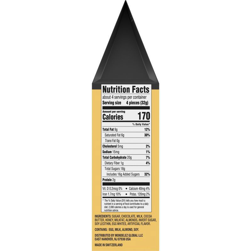 slide 12 of 15, TOBLERONE Tiny Assorted Chocolate Bars Variety Pack (Milk, Dark, & White), 1 Gift Bag (15 Pieces), 4.23 oz