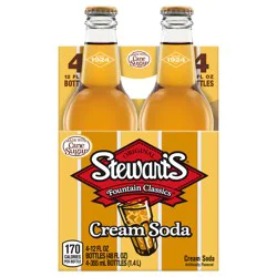 Stewart's Cream Soda Bottles - 48 fl oz