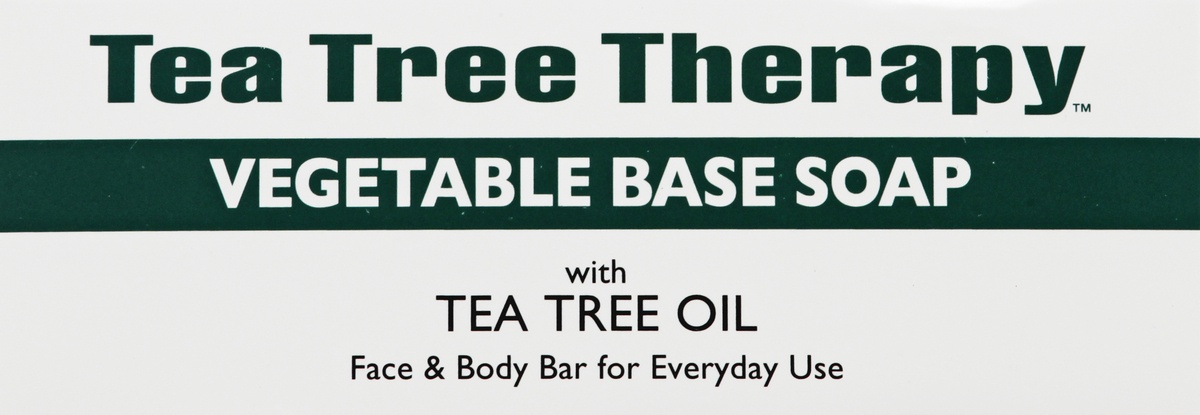 slide 7 of 9, Tea Tree Therapy Vegetable Base Soap with Tea Tree Oil, 3.9 oz