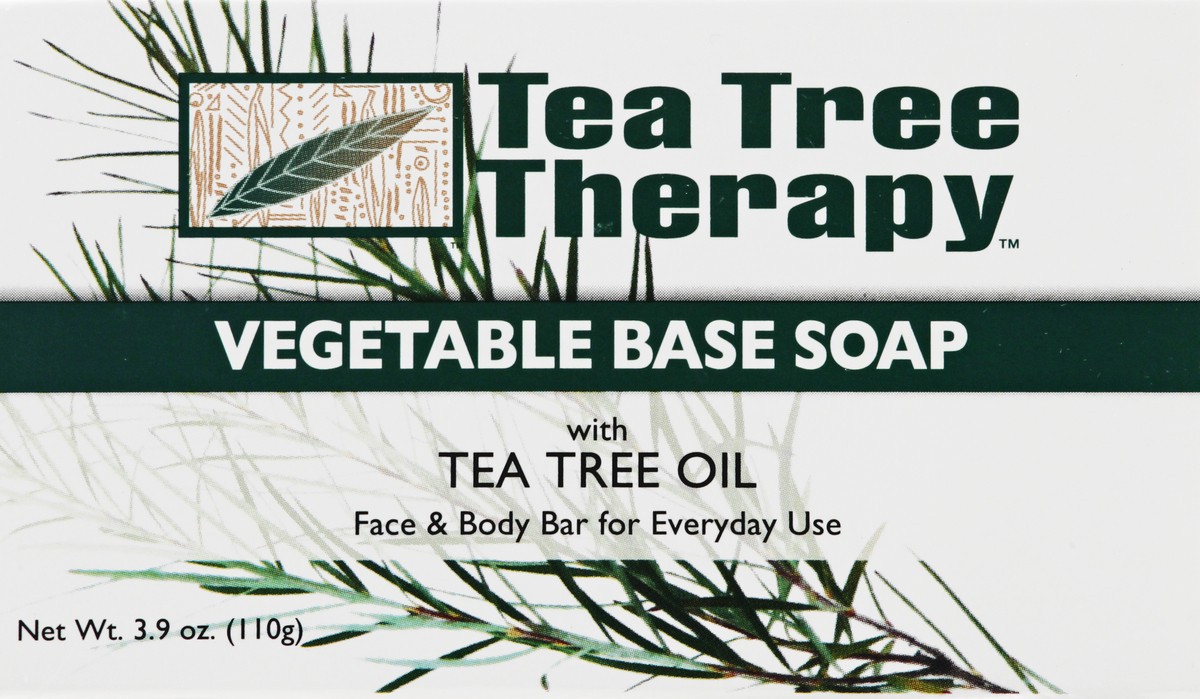 slide 1 of 12, Tea Tree Therapy Vegetable Base Soap With Tea Tree Oil, 3.9 oz