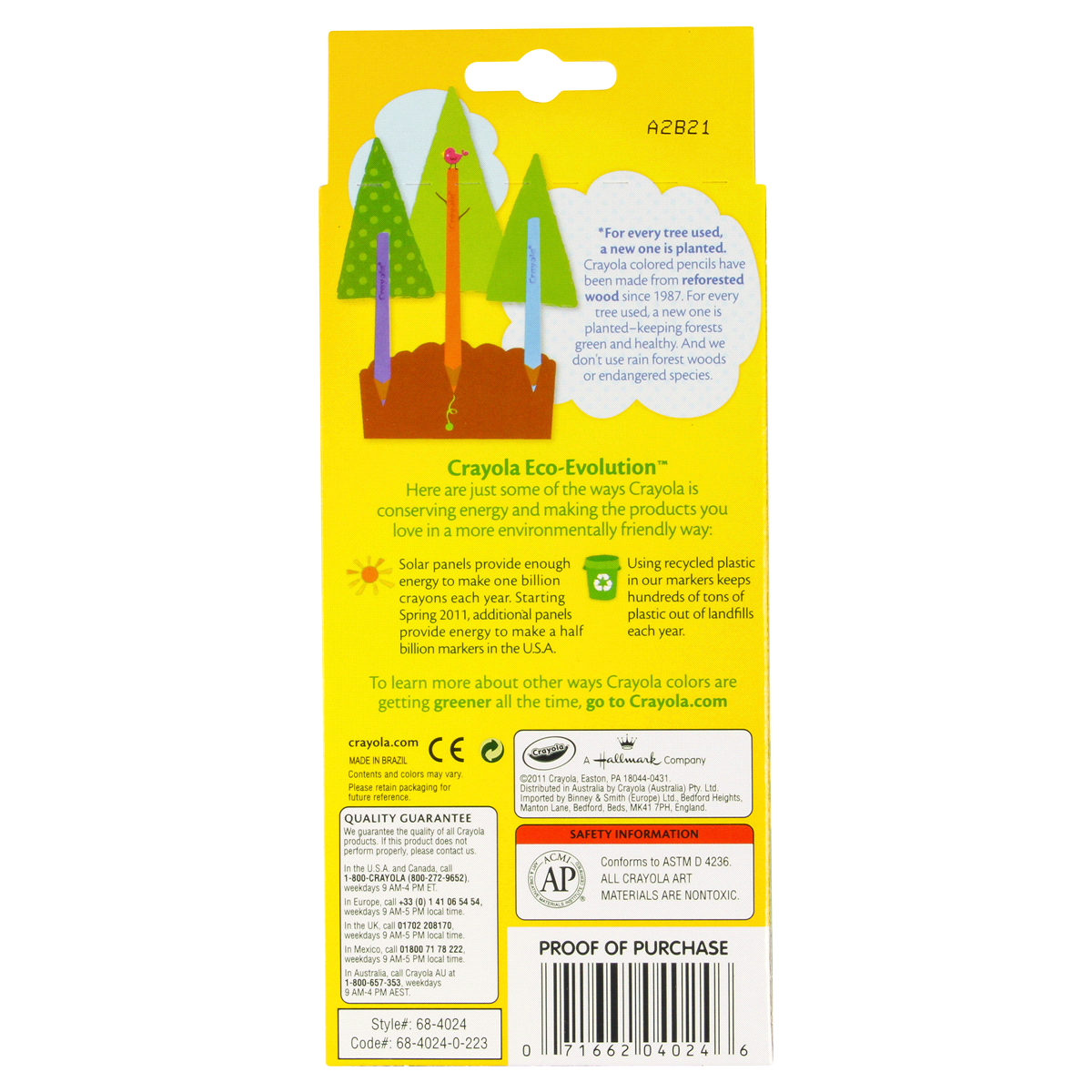 slide 2 of 4, Crayola Colored Pencils, 24 ct