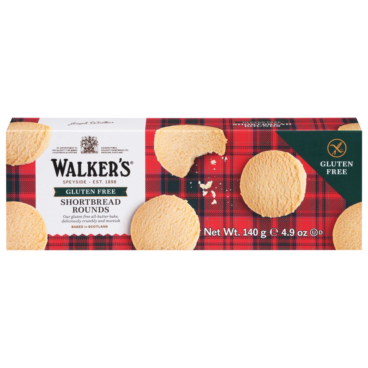 slide 1 of 1, Walker's Gluten Free Shortbread Rounds 4.9 oz, 4.9 oz