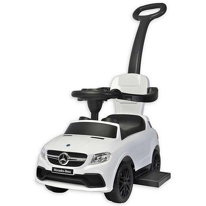 slide 1 of 5, Best Ride On Cars Mercedes 3-in-1 Push Car - White, 1 ct