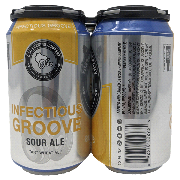 slide 5 of 5, O'so Brewing Infectious Groove Sour Blonde, 1 ct