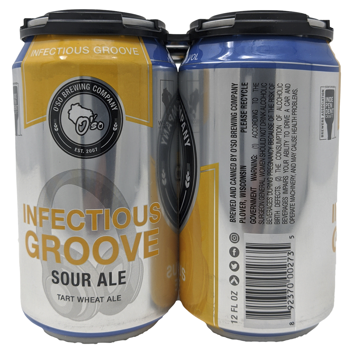 slide 2 of 5, O'so Brewing Infectious Groove Sour Blonde, 1 ct
