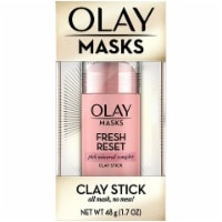 slide 1 of 9, Olay Masks Fresh Reset Pink Mineral Complex Clay Stick, 1.7 oz