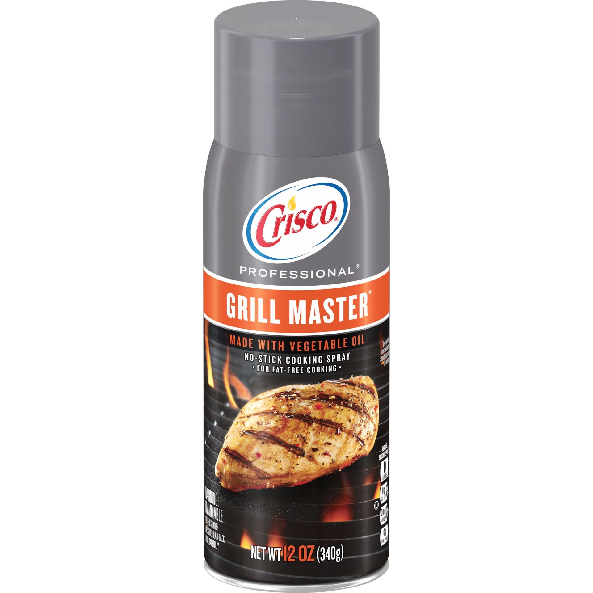slide 1 of 1, Crisco Professional Grill Master Cooking Spray, 12 oz