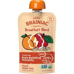 Little Brainiac Breakfast Blend Pouch - Peach Apple Oat
