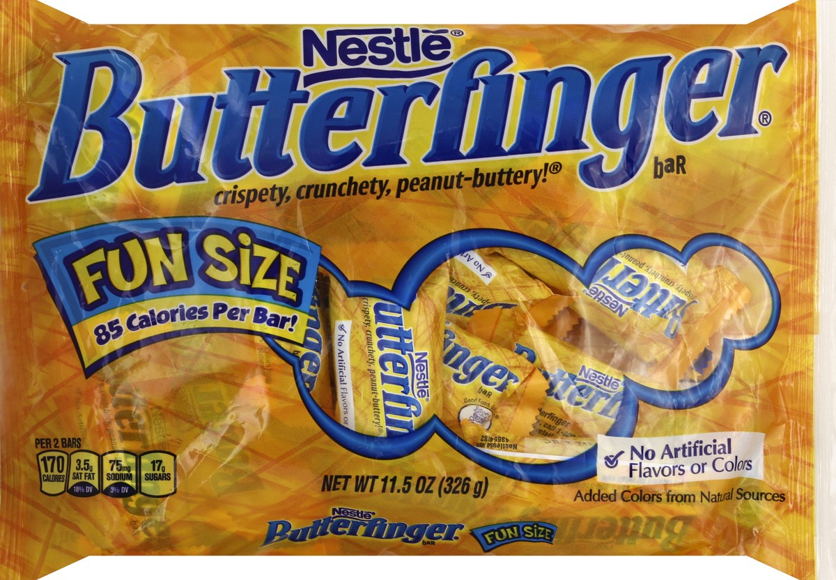 slide 5 of 5, Butterfinger Fun-Size Snacks, 12.5 oz