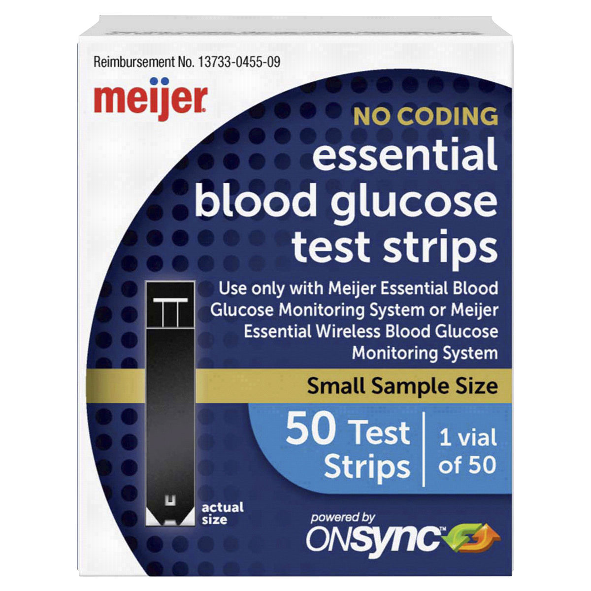 slide 1 of 4, Meijer Essential Blood Glucose Test Strips, 50 ct