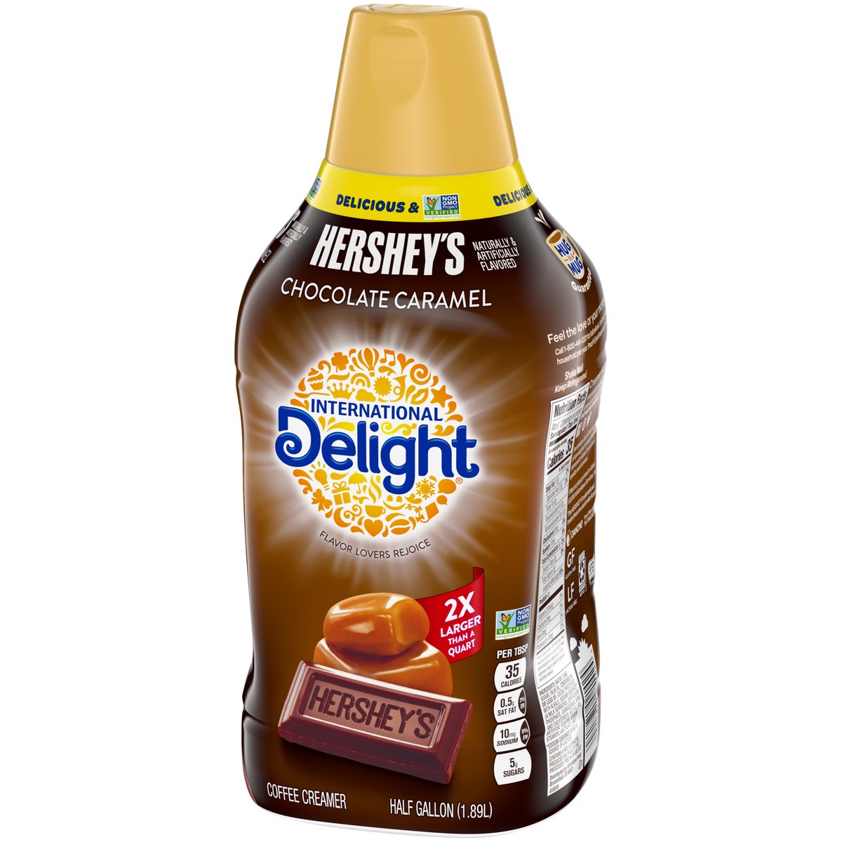 slide 2 of 14, International Delight HERSHEY''S Chocolate Caramel Coffee Creamer, 64 Oz., 1.89 liter