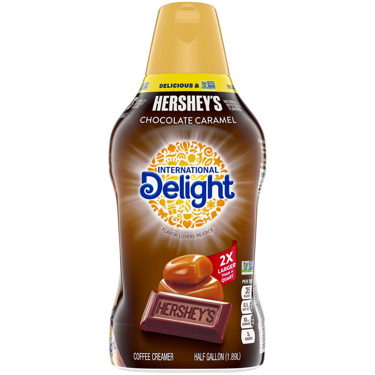 slide 12 of 14, International Delight HERSHEY''S Chocolate Caramel Coffee Creamer, 64 Oz., 1.89 liter