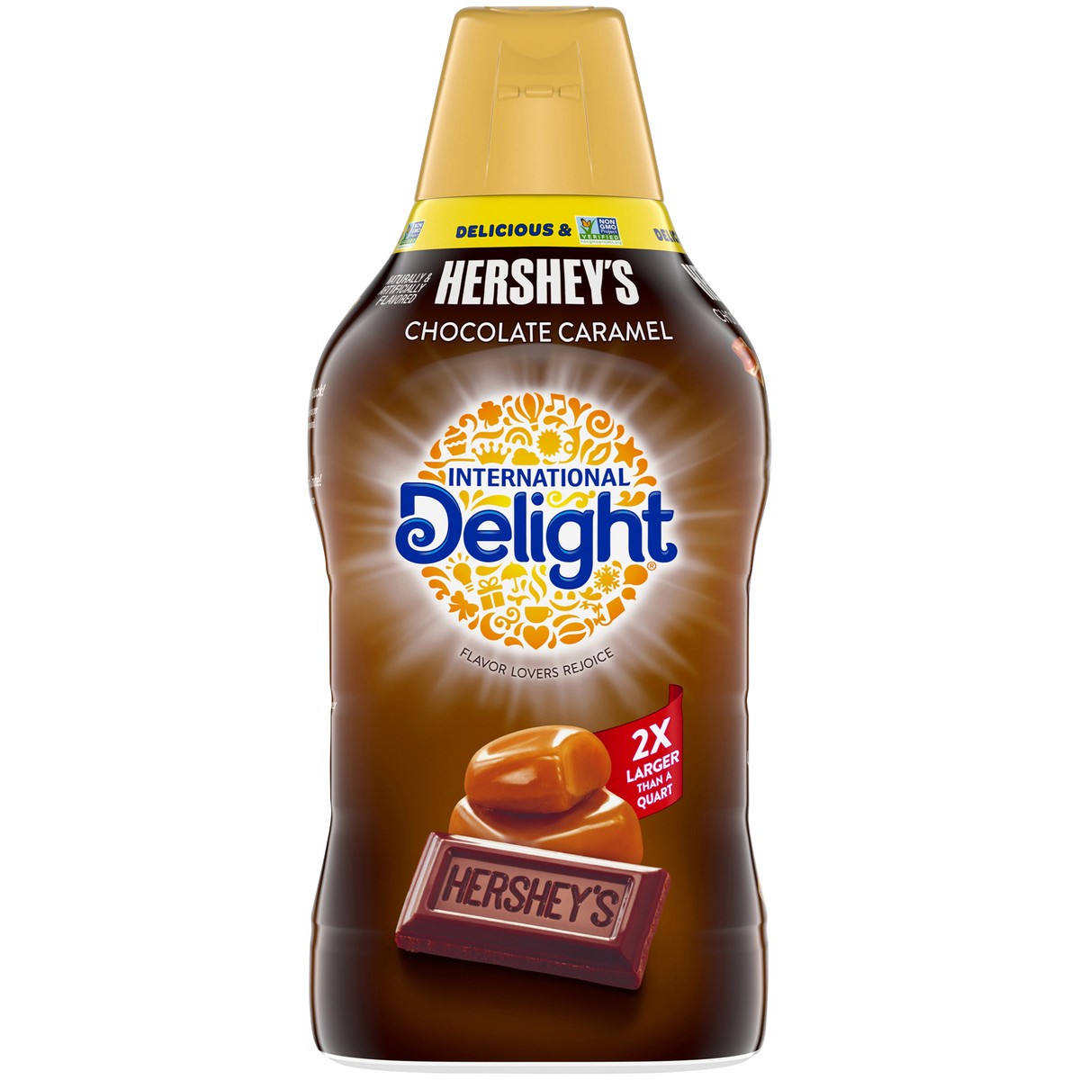 slide 11 of 14, International Delight HERSHEY''S Chocolate Caramel Coffee Creamer, 64 Oz., 1.89 liter