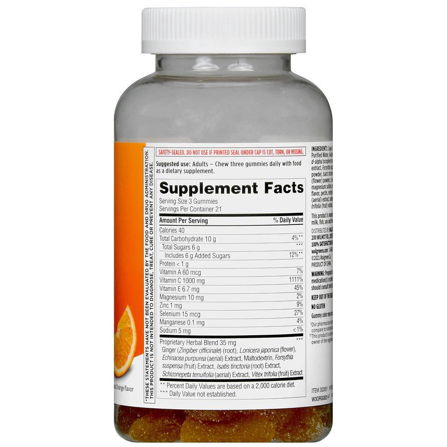slide 5 of 5, Walgreens Wal-Born Vitamin Gummies Orange, 63 ct