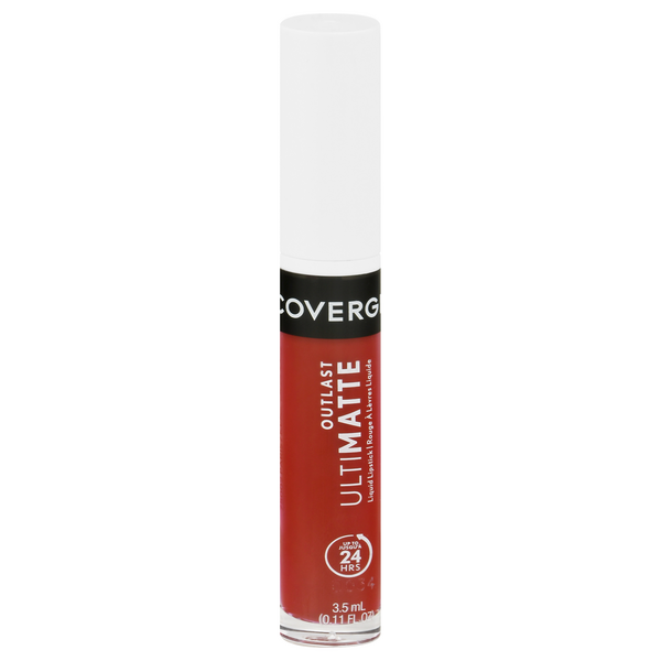 slide 1 of 1, Covergirl Outlast Ultimatte Liquid Lipstick, Wine O Clock 130, 0.11 fl oz