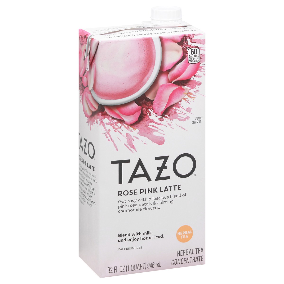 slide 7 of 12, Tazo Rose Pink Latte Herbal Tea Concentrate 32 fl oz, 32 fl oz
