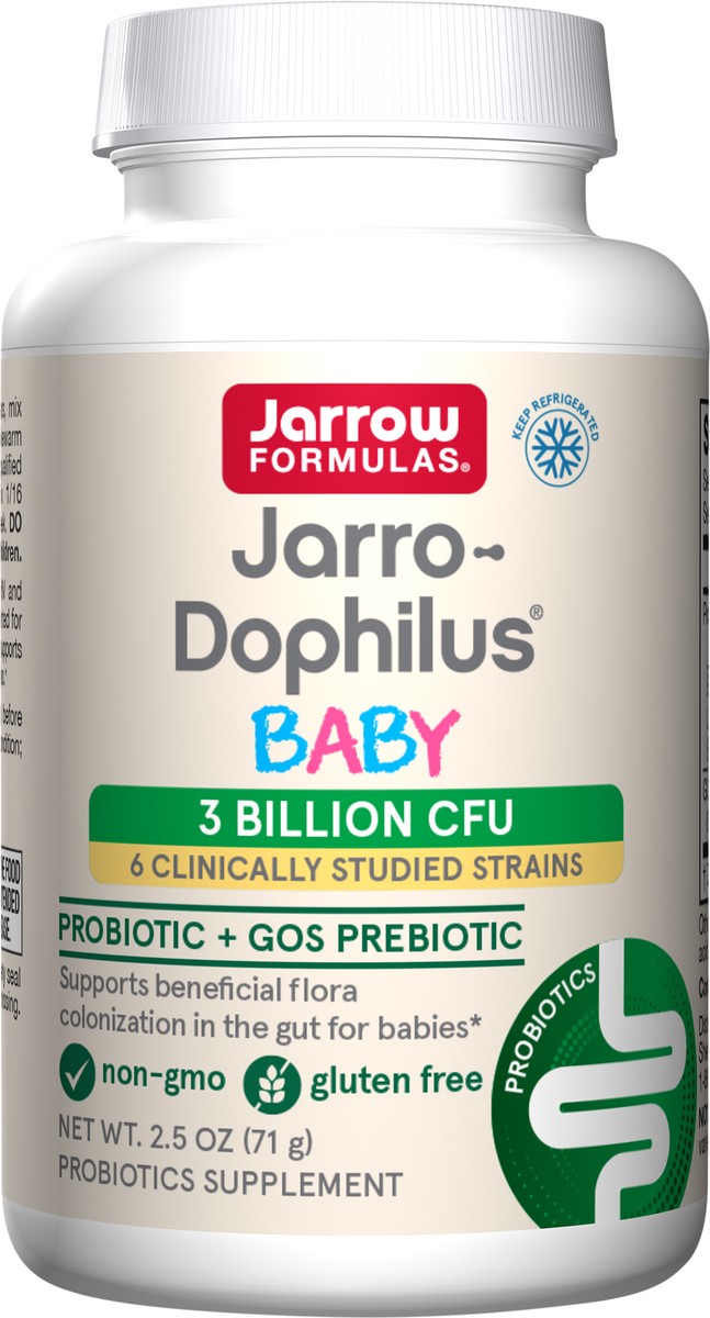 slide 3 of 5, Jarrow Formulas Baby''s Jarro-Dophilus + GOS Supplement - 3 Billion CFU Per Serving - Multi-Strain Infant Probiotics Formula - Supports Intestinal Health - 2.5 oz Powder , 2.5 oz