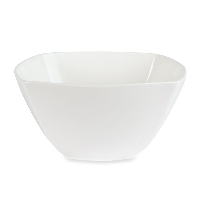 slide 1 of 1, Nevaeh White by Fitz and Floyd Square Cereal Bowl, 1 ct