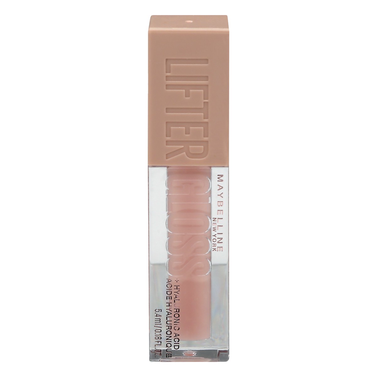 slide 1 of 9, Maybelline Lifter Gloss Plumping Lip Gloss with Hyaluronic Acid - 2 Ice - 0.18 fl oz: Hydrating Shine, Fuller Look, XL Wand, 0.18 fl oz