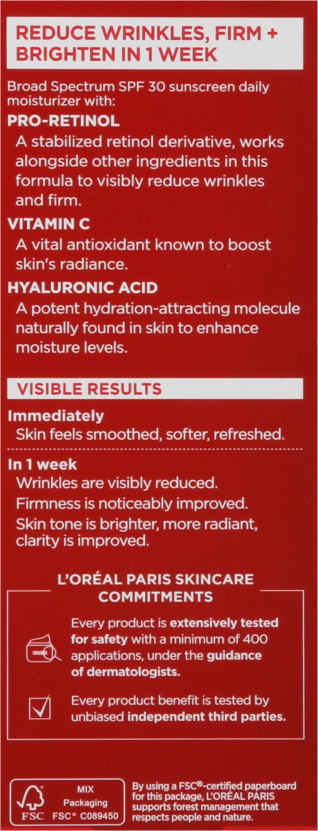 slide 6 of 9, L'Oréal Revitalift Broad Spectrum SPF 30 Triple Power Anti-Aging Lotion 1.7 fl oz, 1.7 fl oz